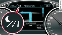 Display: Symbol when infrared image is not displayed